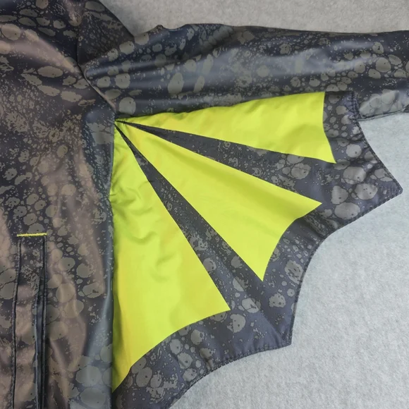 Cat & Jack Kids Hooded Dinosaur Rain Jacket with Neon Accents 5T - Picture 3 of 15